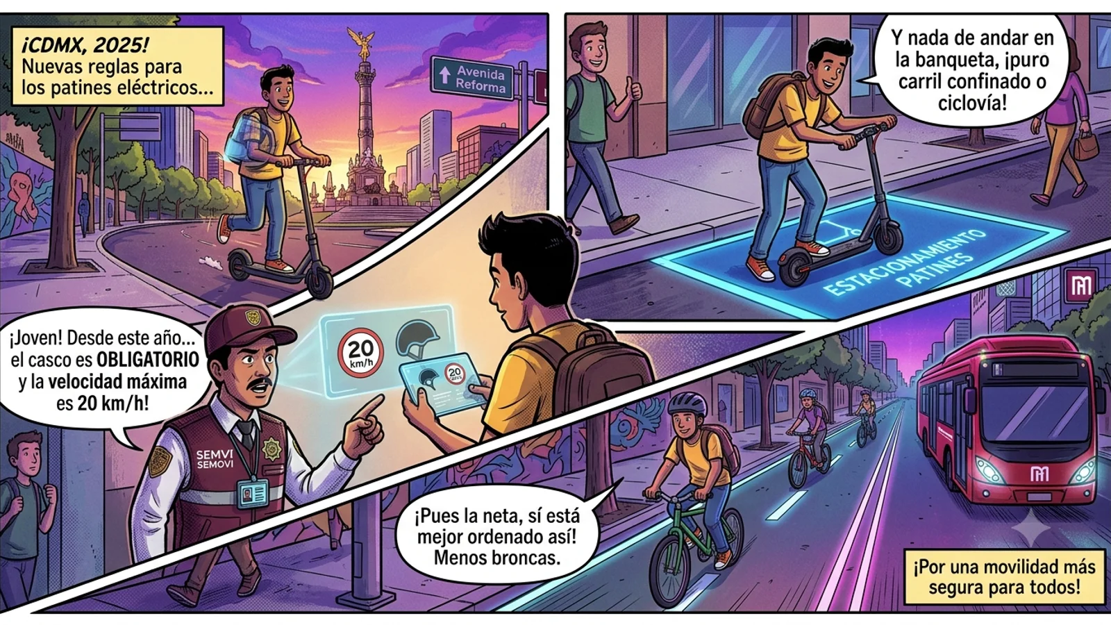 Nuevas regulaciones CDMX para scooters eléctricos 2025