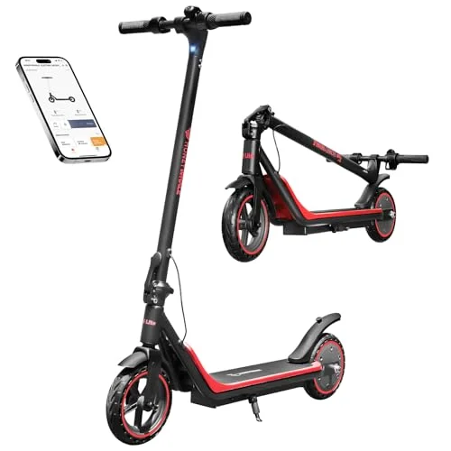 HONEYWHALE M1 LITE Scooter Eléctrico para Adulto, 500W Motor-MAX, Velocidad 25KM/H-MAX, Autonomía 15KM, Patin Eléctrico Plegable con APP Bluetooth, Neumático Sólido de 8,5 pulgadas, Certificado UL2272