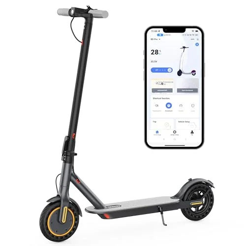 Qlaway Patinete Eléctrico para Adultos 130kg con Marco de Aleación de Aluminio 8.5", Scooter eléctrico Adulto 30KM/H, Motor 350W, Autonomía de hasta 35KM, Capacidad de Carga 265 LBS/Control por App