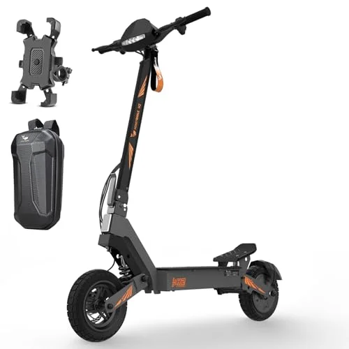 HONEYWHALE H2 Scooter Eléctrico Plegable para Adultos, Motor de 1200 W de Potencia Máxima, Velocidad Máxima 50KM/H, Batería 15AH, Autonomía 50KM, Patin Eléctrico con Pantalla Inteligente