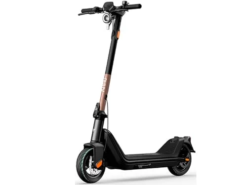 NUUV | Scooter Eléctrico Adulto | Patín Eléctrico Potencia Máxima 700W | Velocidad Máxima 32 km/h | Autonomía de Batería 50 km | KQi3 Pro Oro